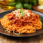 PASTA WITH MEAT SAUCE